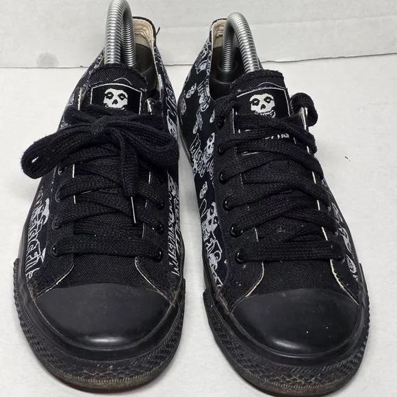 Rare Vintage The MisFits Sneakers Mens 8 Vision Street Wear Crimson Ghost Punk - Picture 3 of 11